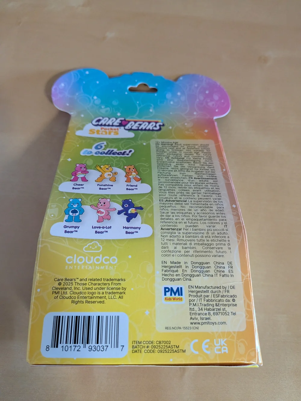 New UnopenedCare Bears Rainbow Gradient Pocket Stars Clip Plus